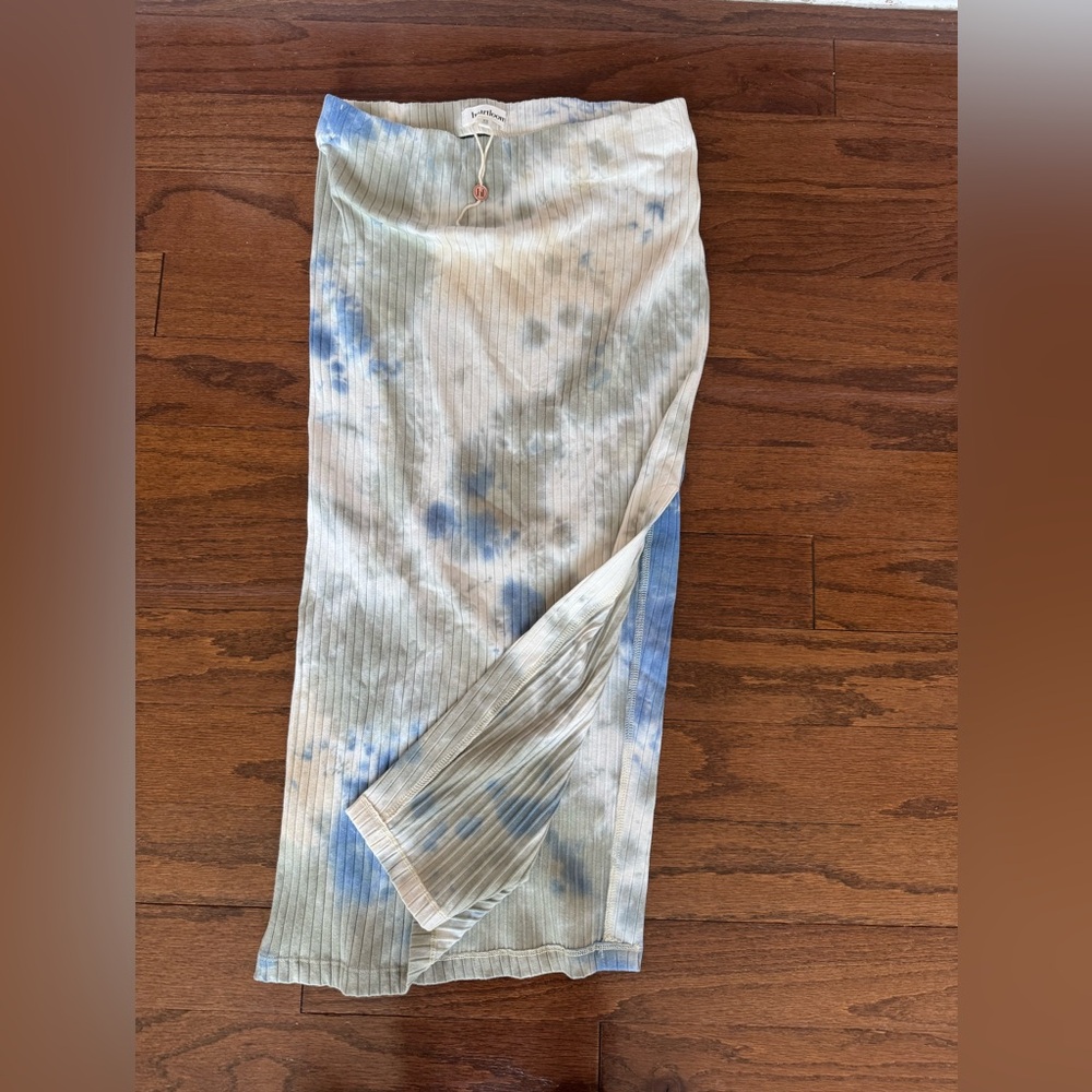 Hartloom stretch XS skirt Blair bloom blues and greens